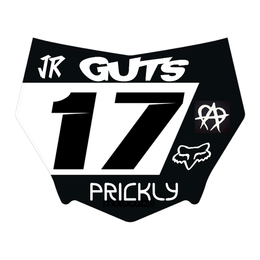 CUSTOM MOTOCUTZ FRONT PLATE DECAL