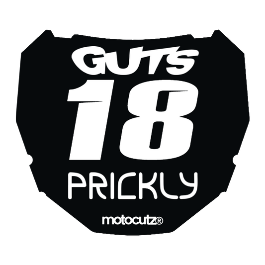 CUSTOM ODI NUMBER PLATE DECAL