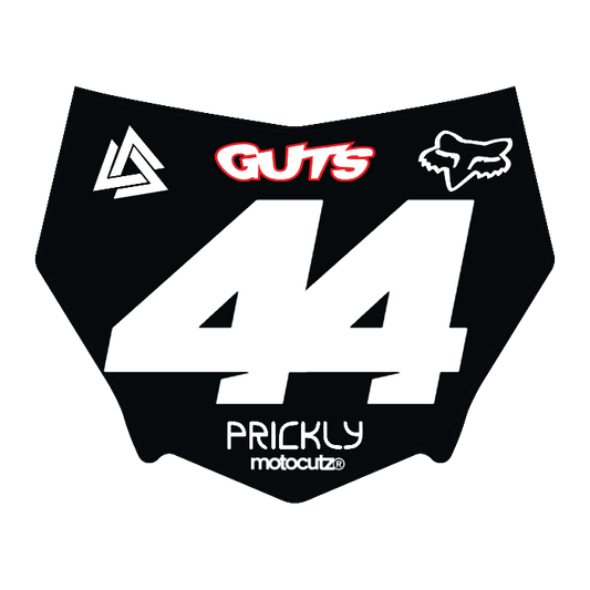 CUSTOM MOTOCUTZ FRONT PLATE DECAL