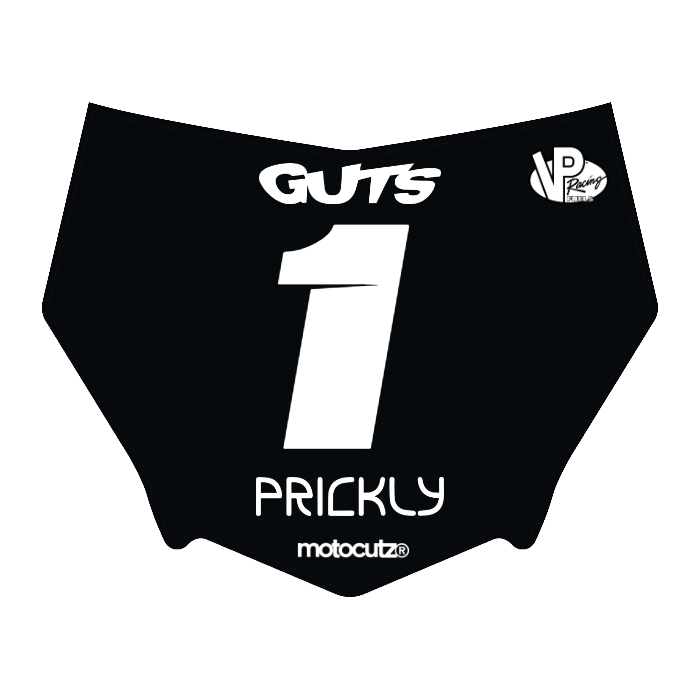 CUSTOM MOTOCUTZ FRONT PLATE DECAL