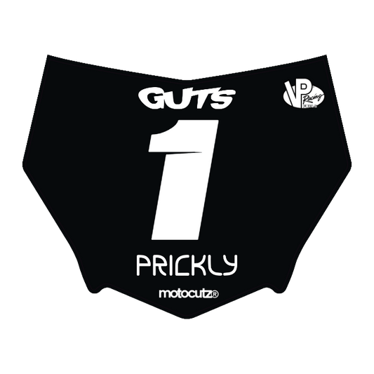 CUSTOM MOTOCUTZ FRONT PLATE DECAL