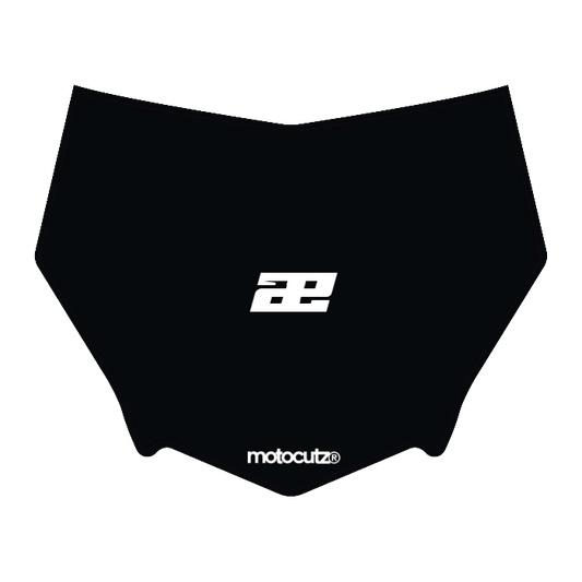 CUSTOM MOTOCUTZ FRONT PLATE DECAL
