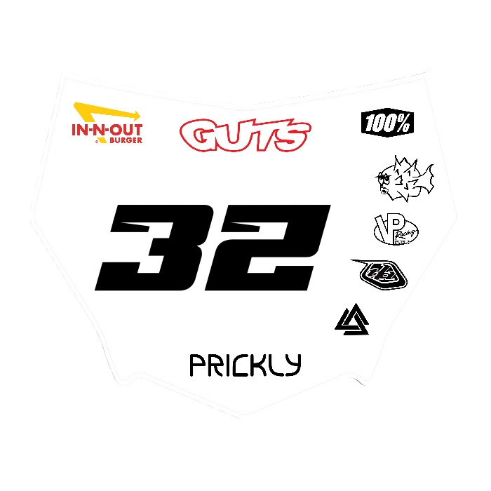 CUSTOM MOTOCUTZ FRONT PLATE DECAL