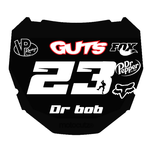 CUSTOM ODI NUMBER PLATE DECAL