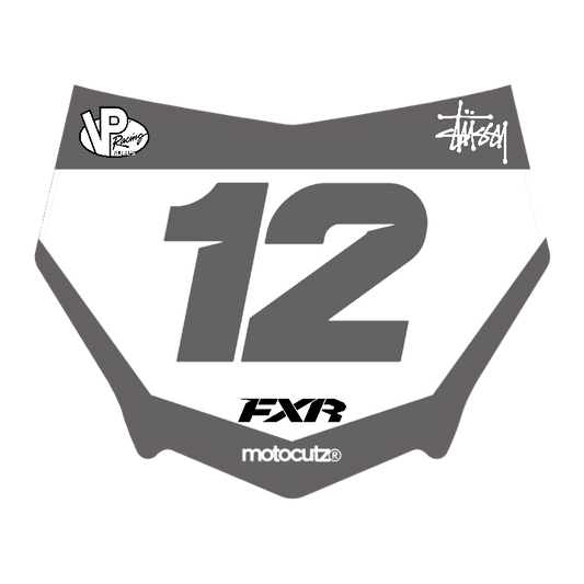 CUSTOM MOTOCUTZ FRONT PLATE DECAL