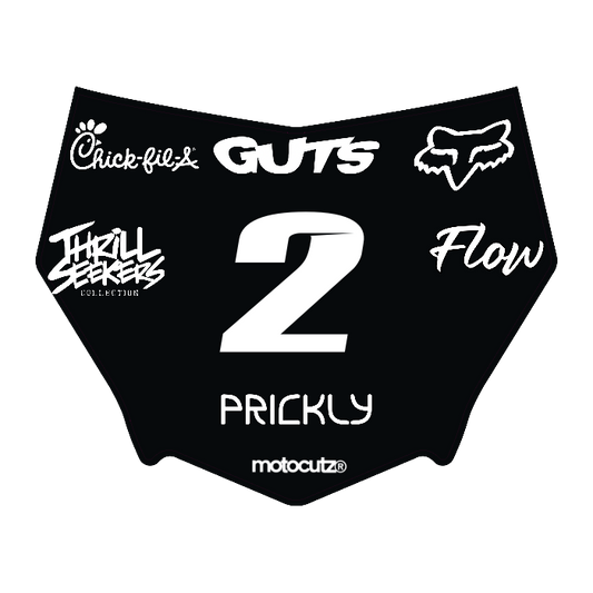 CUSTOM MOTOCUTZ FRONT PLATE DECAL