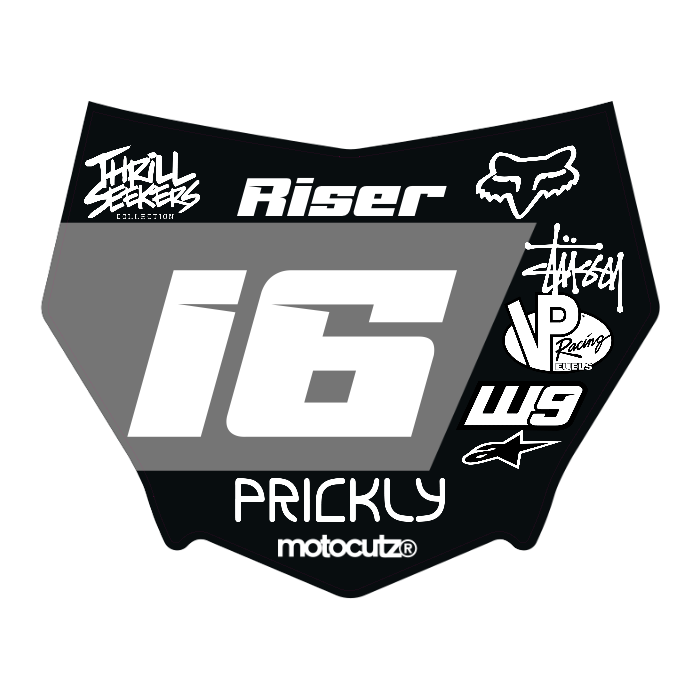 CUSTOM MOTOCUTZ FRONT PLATE DECAL