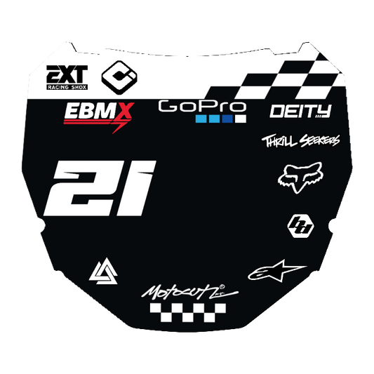 CUSTOM ODI NUMBER PLATE DECAL