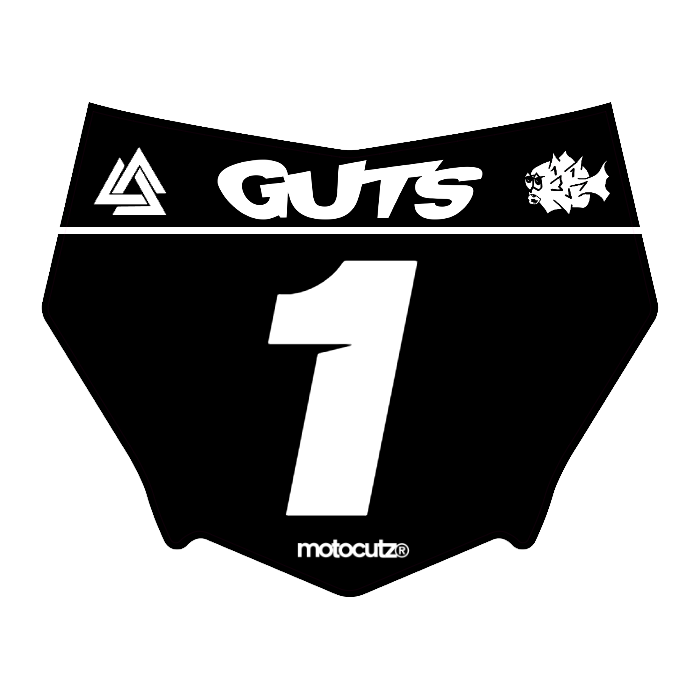 CUSTOM MOTOCUTZ FRONT PLATE DECAL