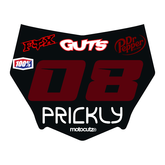 CUSTOM MOTOCUTZ FRONT PLATE DECAL