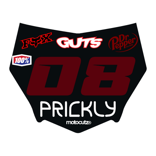CUSTOM MOTOCUTZ FRONT PLATE DECAL