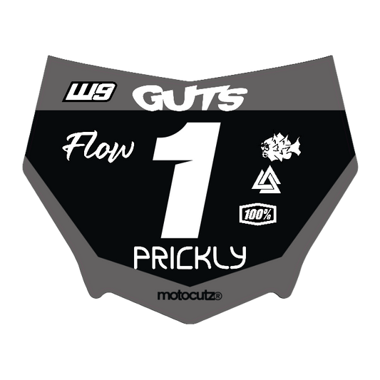 CUSTOM MOTOCUTZ FRONT PLATE DECAL