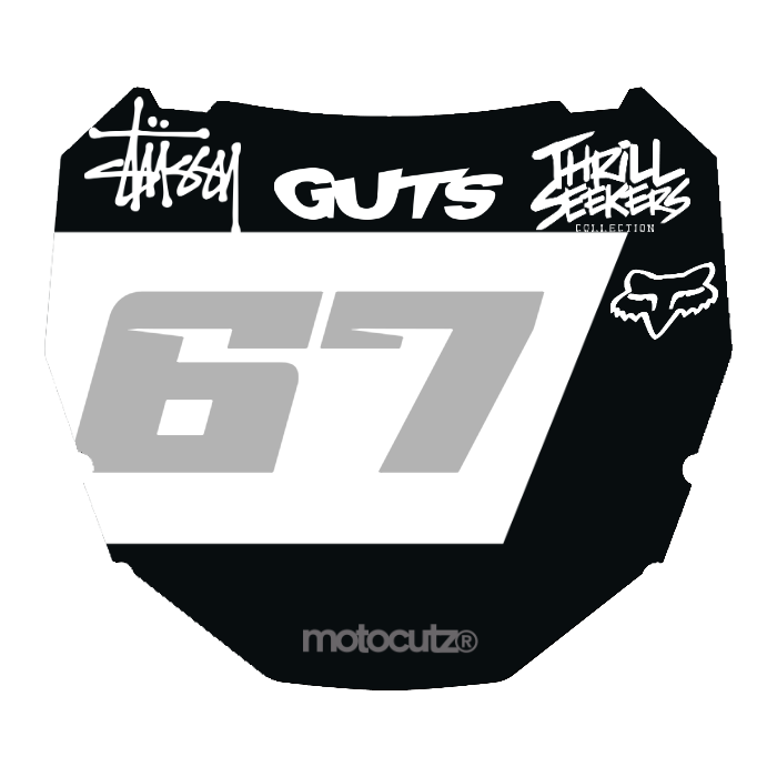 CUSTOM ODI NUMBER PLATE DECAL
