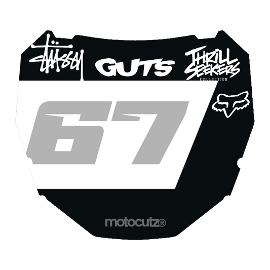 CUSTOM ODI NUMBER PLATE DECAL