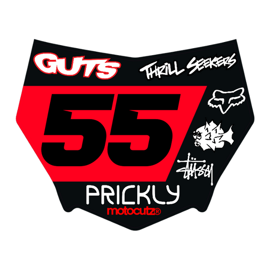 CUSTOM MOTOCUTZ FRONT PLATE DECAL