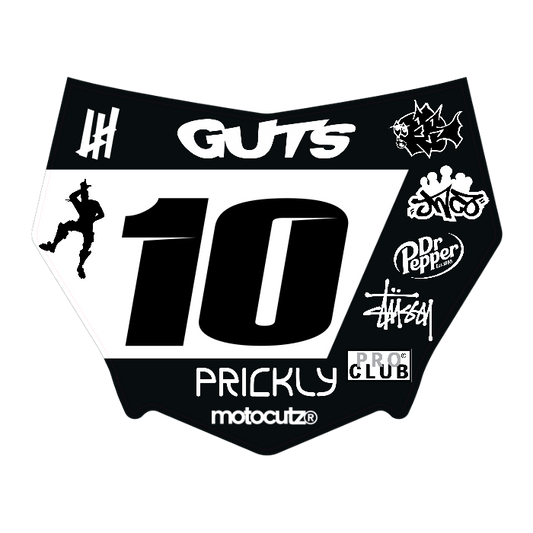 CUSTOM MOTOCUTZ FRONT PLATE DECAL