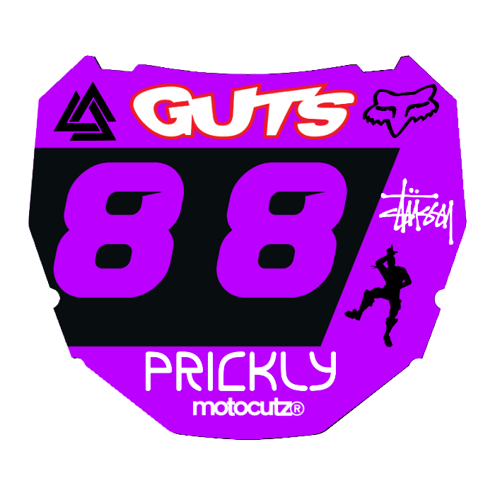 CUSTOM ODI NUMBER PLATE DECAL