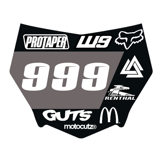 CUSTOM MOTOCUTZ FRONT PLATE DECAL