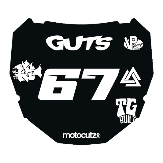 CUSTOM ODI NUMBER PLATE DECAL