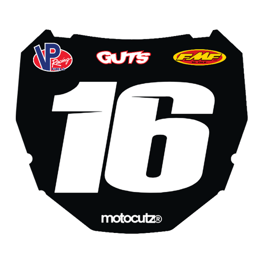 CUSTOM ODI NUMBER PLATE DECAL