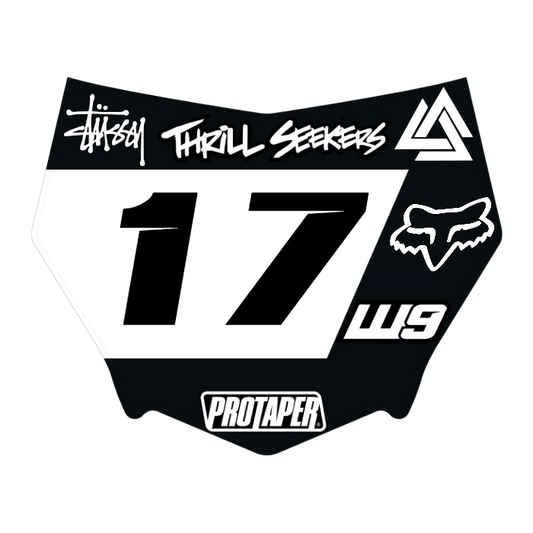 CUSTOM MOTOCUTZ FRONT PLATE DECAL