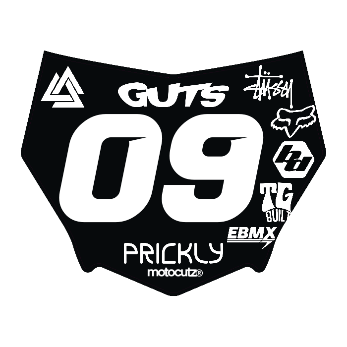 CUSTOM MOTOCUTZ FRONT PLATE DECAL