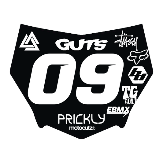 CUSTOM MOTOCUTZ FRONT PLATE DECAL
