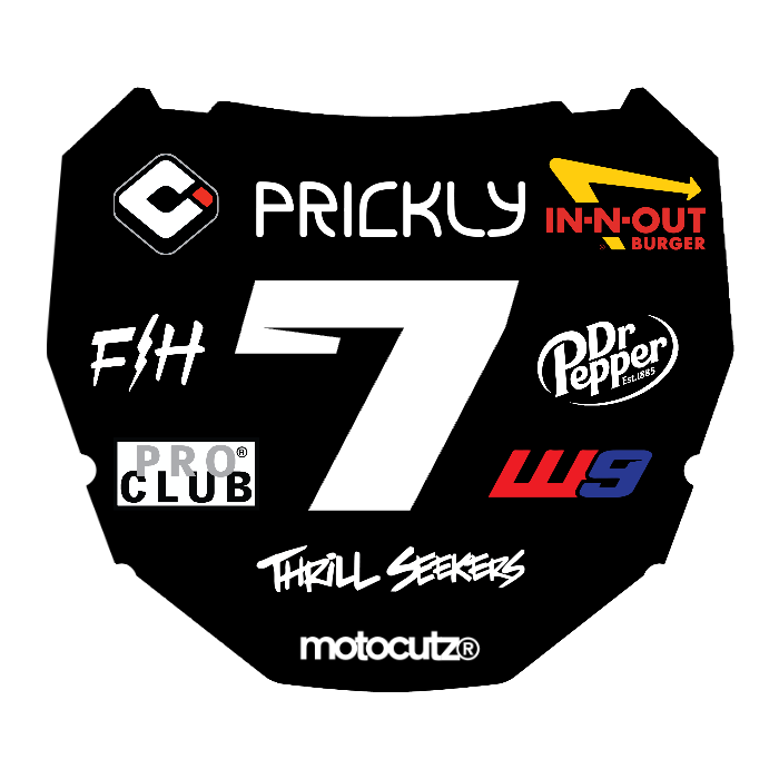 CUSTOM ODI NUMBER PLATE DECAL