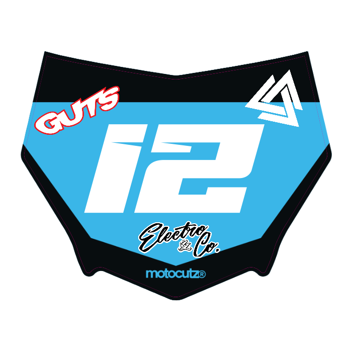CUSTOM MOTOCUTZ FRONT PLATE DECAL