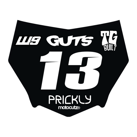 CUSTOM MOTOCUTZ FRONT PLATE DECAL