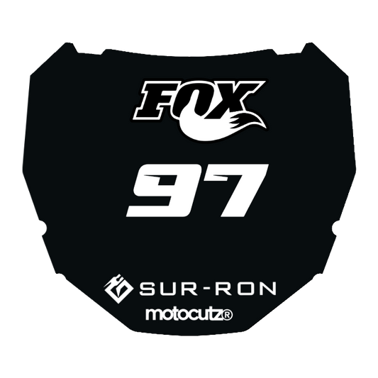 CUSTOM ODI NUMBER PLATE DECAL