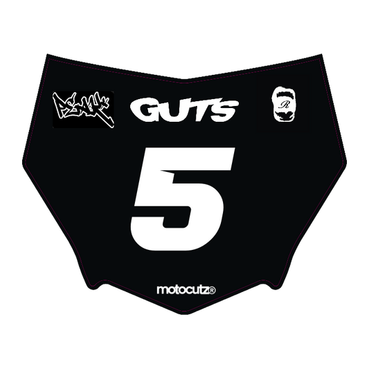 CUSTOM MOTOCUTZ FRONT PLATE DECAL