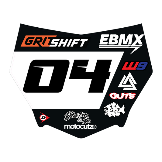 CUSTOM MOTOCUTZ FRONT PLATE DECAL