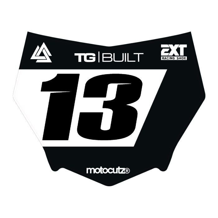 CUSTOM MOTOCUTZ FRONT PLATE DECAL