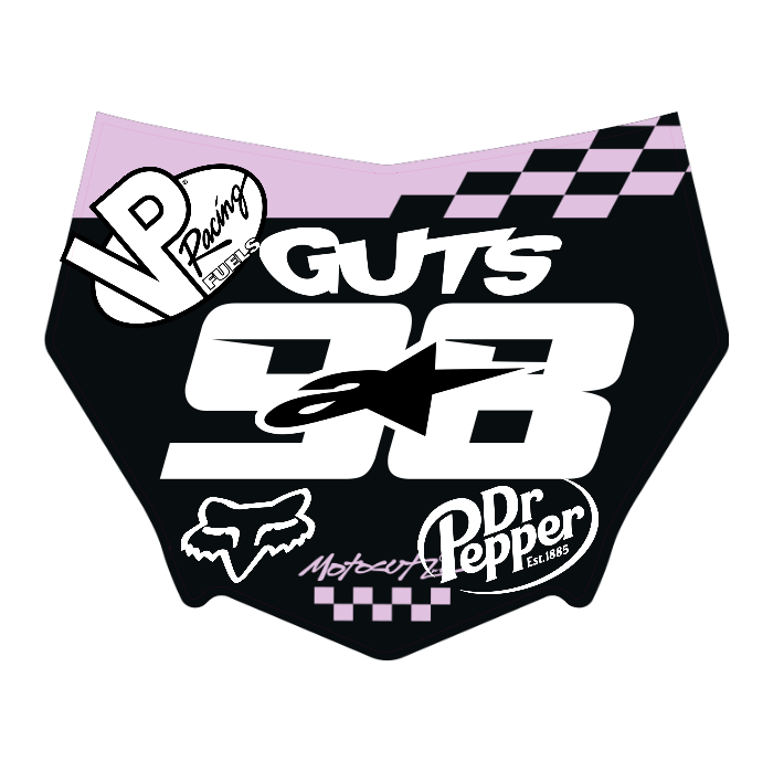 CUSTOM MOTOCUTZ FRONT PLATE DECAL