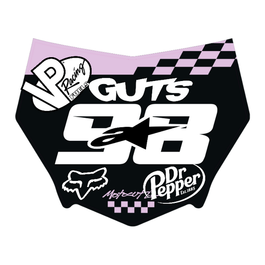 CUSTOM MOTOCUTZ FRONT PLATE DECAL