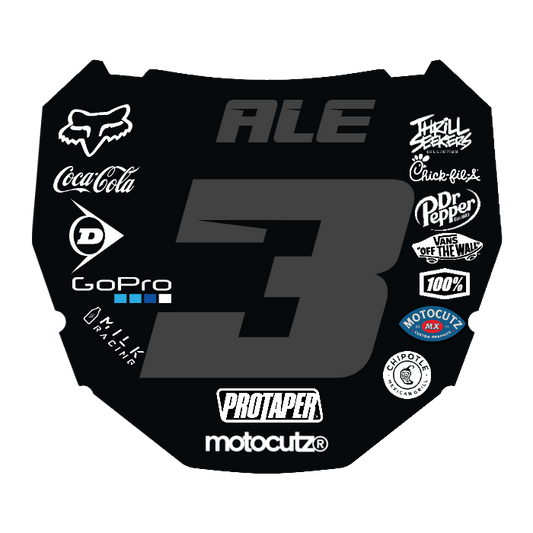 CUSTOM ODI NUMBER PLATE DECAL