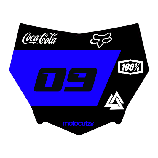 CUSTOM MOTOCUTZ FRONT PLATE DECAL
