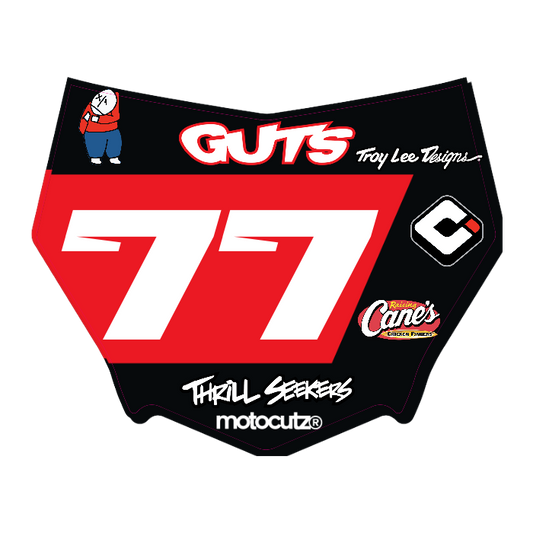 CUSTOM MOTOCUTZ FRONT PLATE DECAL