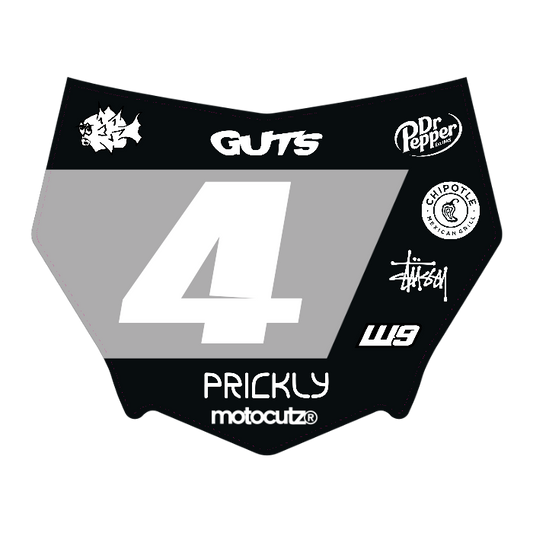 CUSTOM MOTOCUTZ FRONT PLATE DECAL