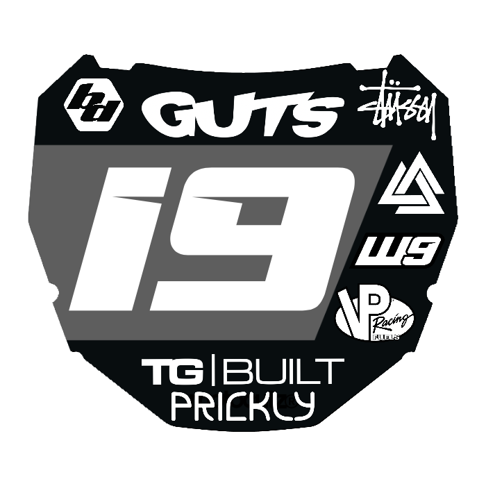 CUSTOM ODI NUMBER PLATE DECAL