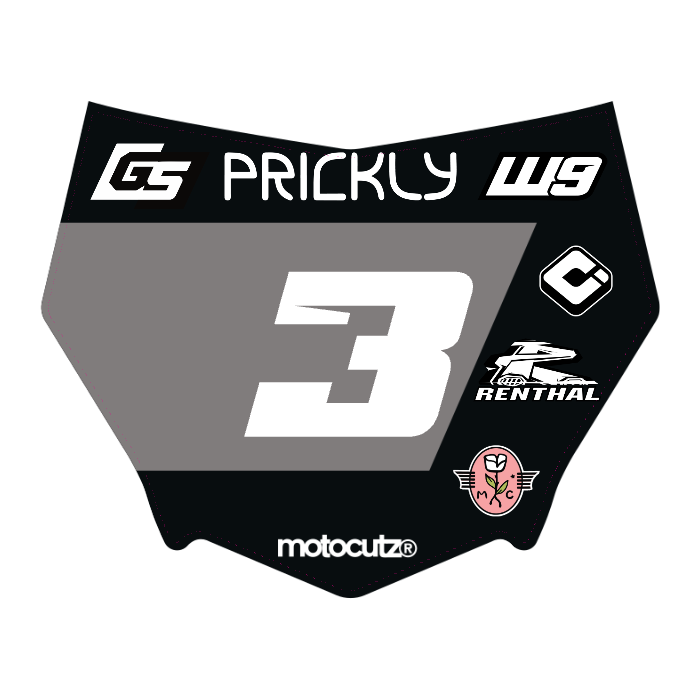 CUSTOM MOTOCUTZ FRONT PLATE DECAL