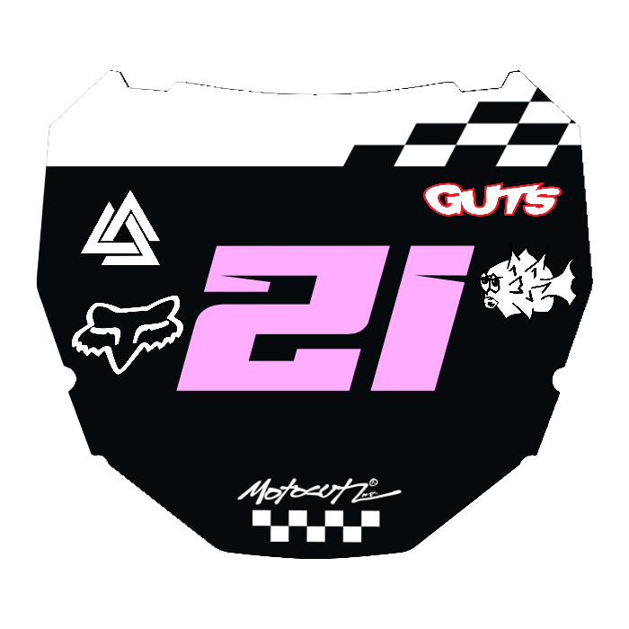 CUSTOM ODI NUMBER PLATE DECAL