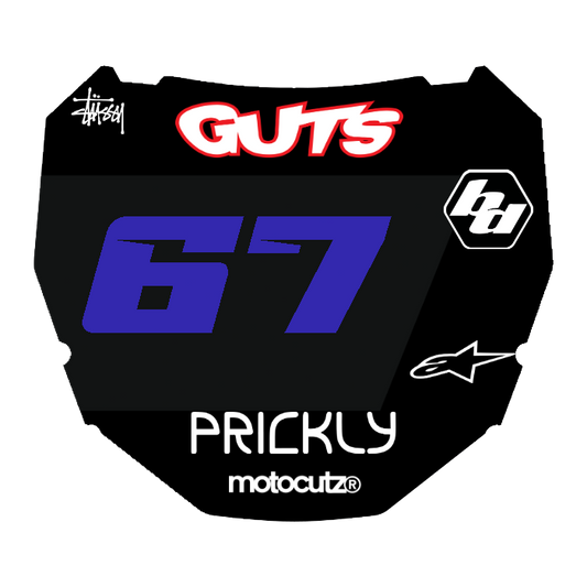 CUSTOM ODI NUMBER PLATE DECAL