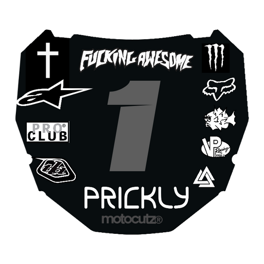 CUSTOM ODI NUMBER PLATE DECAL