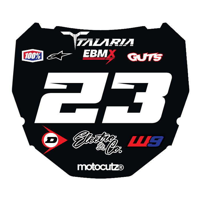 CUSTOM ODI NUMBER PLATE DECAL