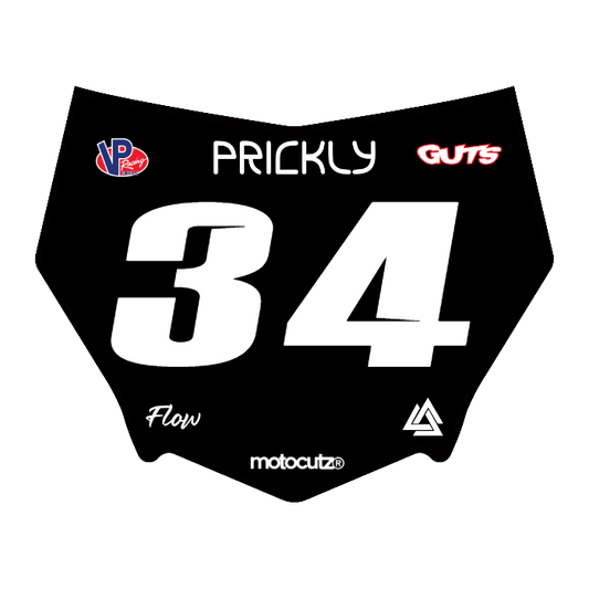 CUSTOM MOTOCUTZ FRONT PLATE DECAL