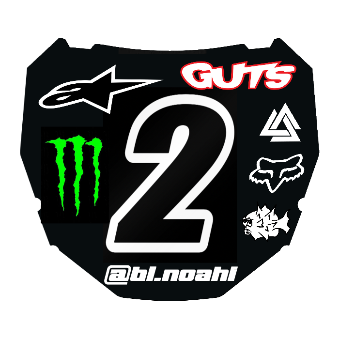 CUSTOM ODI NUMBER PLATE DECAL