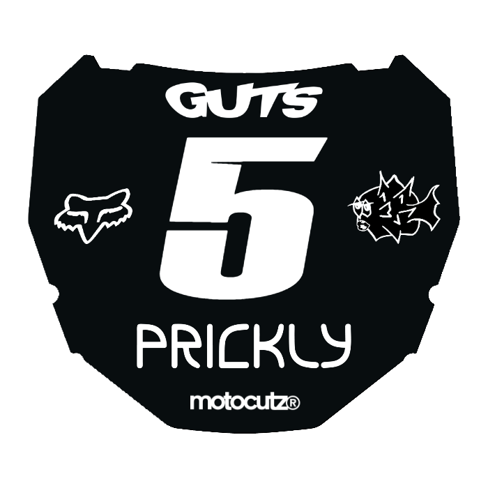 CUSTOM ODI NUMBER PLATE DECAL