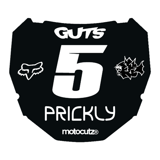 CUSTOM ODI NUMBER PLATE DECAL